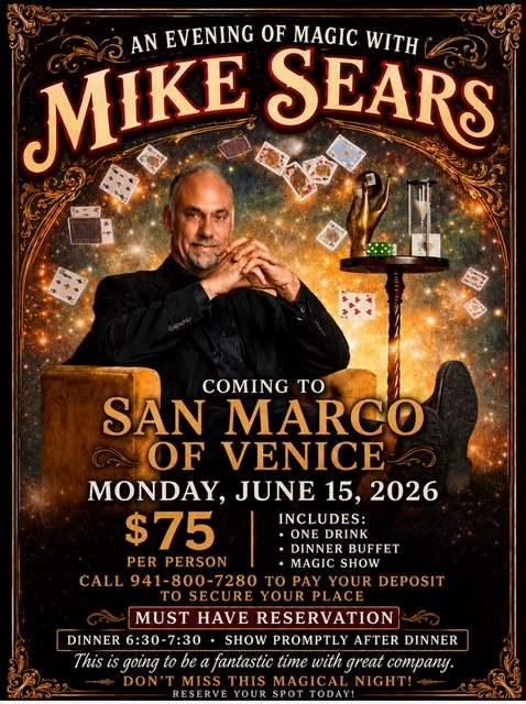 Mike Sears Magic Show at San Marco of Venice